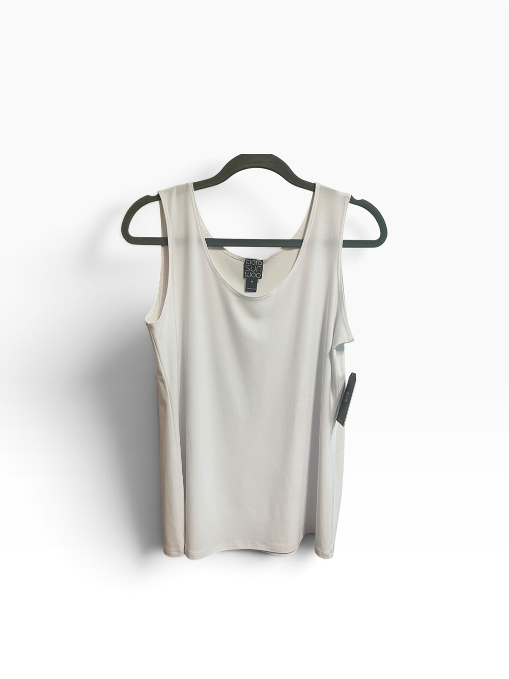 Clara Sunwoo Sleeveless Tank Top in White Size Medium NWT